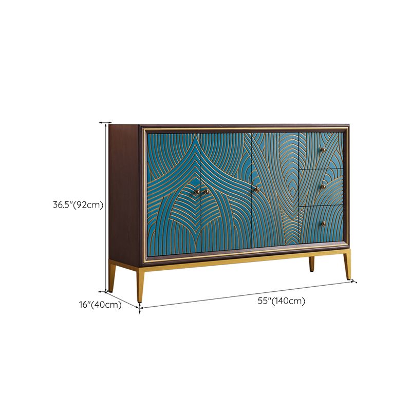 Manufactured Wood Storage Chest Glam Style Storage Chest Dresser