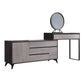 Gray Modern Wooden with Drawer Lighted Mirror Bedroom Vanity Table Clearhalo 'Bedroom Furniture' 'furn' 'furn_makeup_vanities' 'Furniture' 'Makeup Vanities' 'makeup_vanities' 1200x1200_279f3831-5cc0-4548-9e3c-e76f66392795