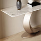Glam Rectangle Accent Table Stone Console Sofa Table for Hall Clearhalo 'Console Tables' 'console_tables' 'Entry & Mudroom Furniture' 'furn' 'furn_console_tables' 'Furniture' 1200x1200_27a06e4e-a881-4793-aabc-d9f81d8f0307