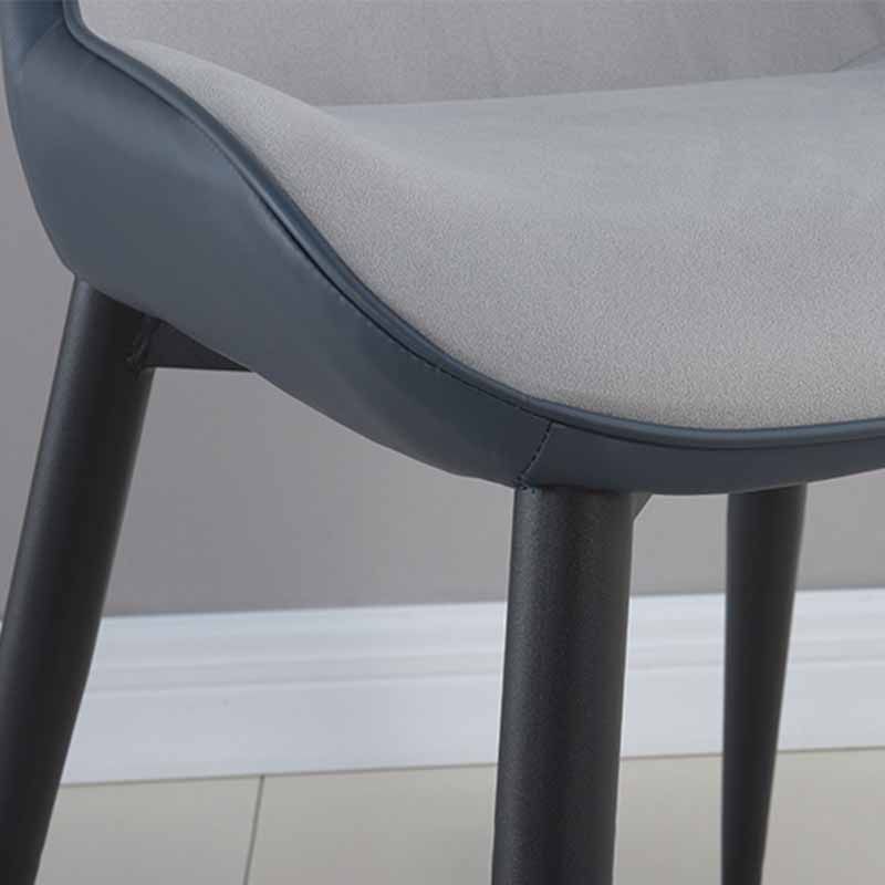 Industrial Metal Dining Room Chair Faux Leather Dining Armchair for Restaurant Use Clearhalo ' kitchen&dining_furn' 'Dining Chairs' 'Dining Tables & Seating' 'dining_chair' 'furn' 'furn_dining_chair' 'Furniture' 'furniture_dining_chair' 'Kitchen & Dining Furniture' 'kitchen' 1200x1200_27a11f52-0e79-46a5-b485-75089107e773