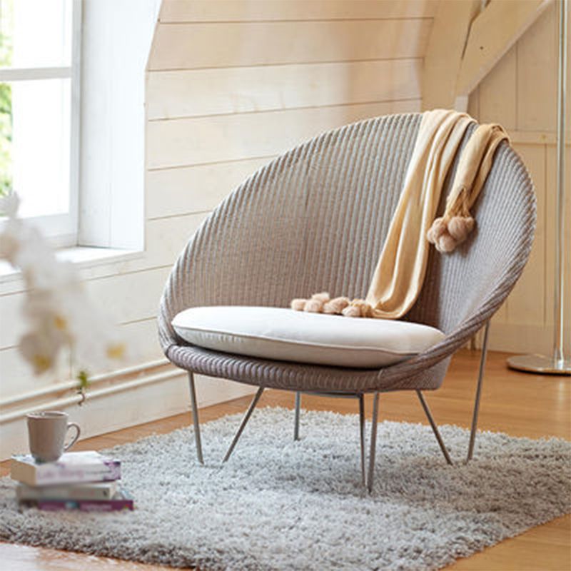 41,34 "L x 33,86" W x 36,61 "H zeitgenössischer gewebter Papasan -Stuhl