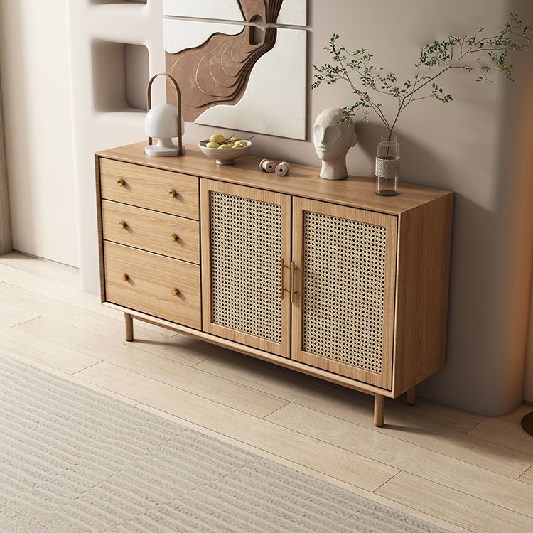 Moderne 3-lads dressoir Pine vaste houten buffetstandaard met 2 deuren