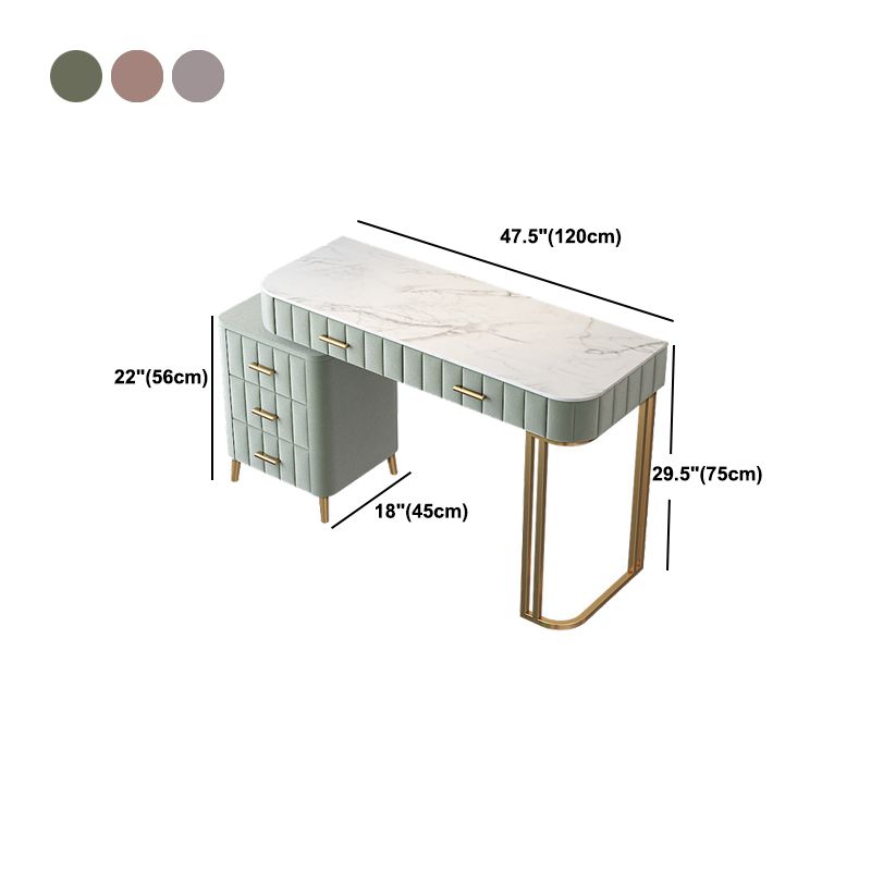 Table de maquillage de vanité de 5 tirages