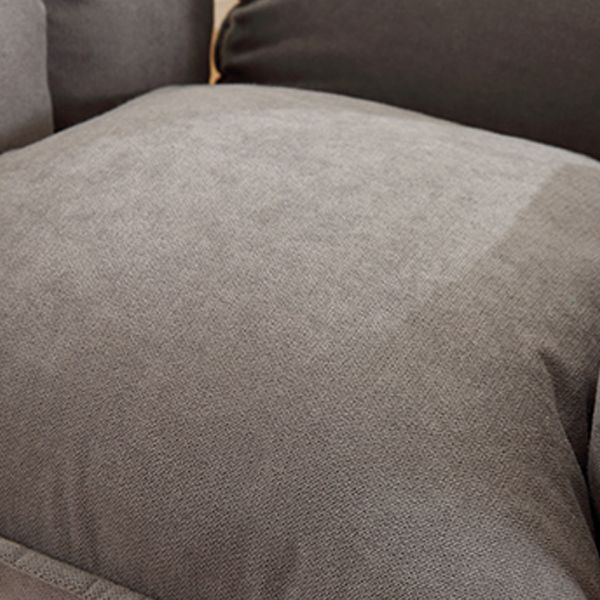 Contemporary Fabric Arms Included With Loose Cover Basic Four Leg Accent Chair