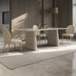 Nordic Style 1/4/5/7 Pieces Furniture Rectangle Stone Dining Table Set in White Clearhalo 'Dining Room Sets' 'Dining Tables & Seating' 'dining_room_set' 'furn' 'furn_dining_room_set' 'Furniture' 'Kitchen & Dining Furniture' 1200x1200_27a71deb-e92d-400c-af77-6c66c7774150