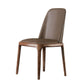 Contemporary Style Leather Chair Armless Parsons Chair with Wooden Legs for Restaurant Clearhalo ' kitchen&dining_furn' 'Dining Chairs' 'Dining Tables & Seating' 'dining_chair' 'Furniture' 'furniture_dining_chair' 'Kitchen & Dining Furniture' 'kitchen' 1200x1200_27a738af-95a3-4b3e-84f5-1c9404eb438d