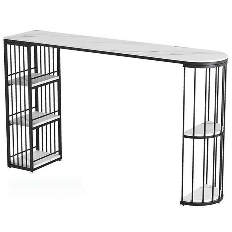 Modern Bistro Bar Table Storage Sintered Stone Bar Table for Living Room Clearhalo 'Bar Furniture' 'Bar Tables' 'bar_tables' 'furn' 'furn_bar_tables' 'Furniture' 'Kitchen & Dining Furniture' 1200x1200_27a7ba13-31d5-445c-8149-6b1701742b83