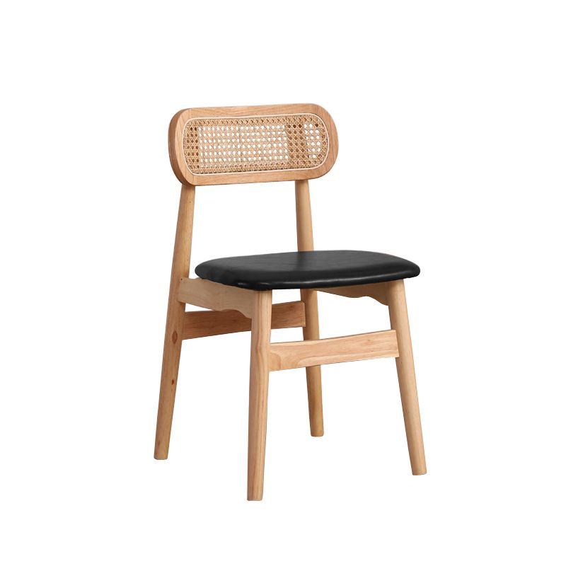 Modern Solid Rubberwood Dining Chair Open Back Kitchen Dining Chairs Clearhalo ' kitchen&dining_furn' 'Dining Chairs' 'Dining Tables & Seating' 'dining_chair' 'furn' 'furn_dining_chair' 'Furniture' 'furniture_dining_chair' 'Kitchen & Dining Furniture' 'kitchen' 1200x1200_27aa654a-287b-4933-804c-124524cb4e4f