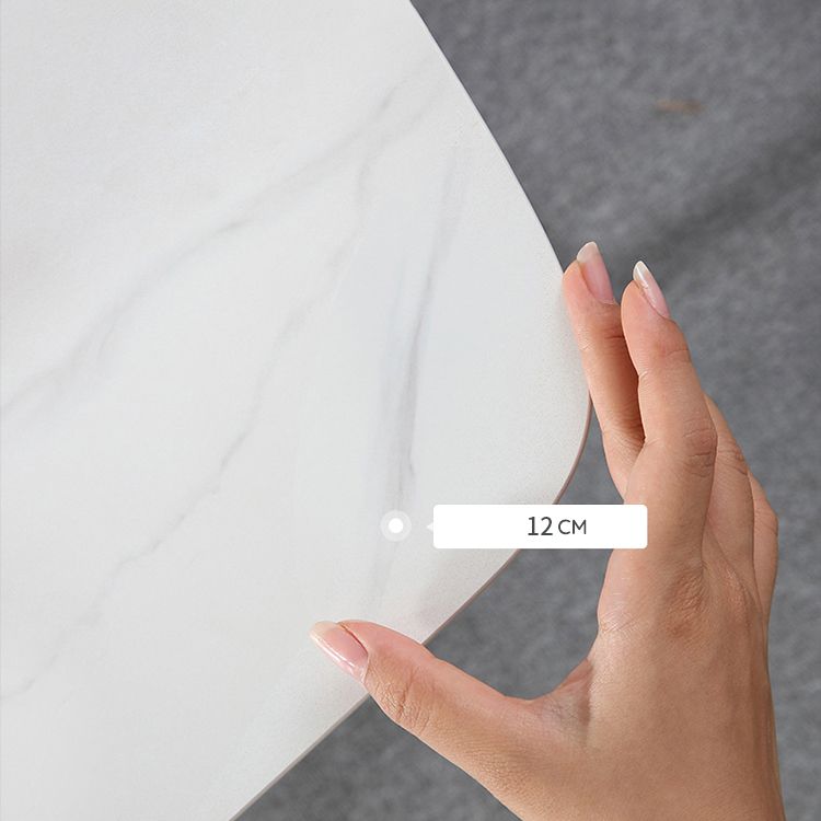 Rectangle Dining Table Set 1/5/7 Pcs White Dinette Set for Home