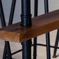 Set tavolo da bar stile industriale 1/2/7 pezzi Tavolo da bar rettangolare con sgabelli alti in legno