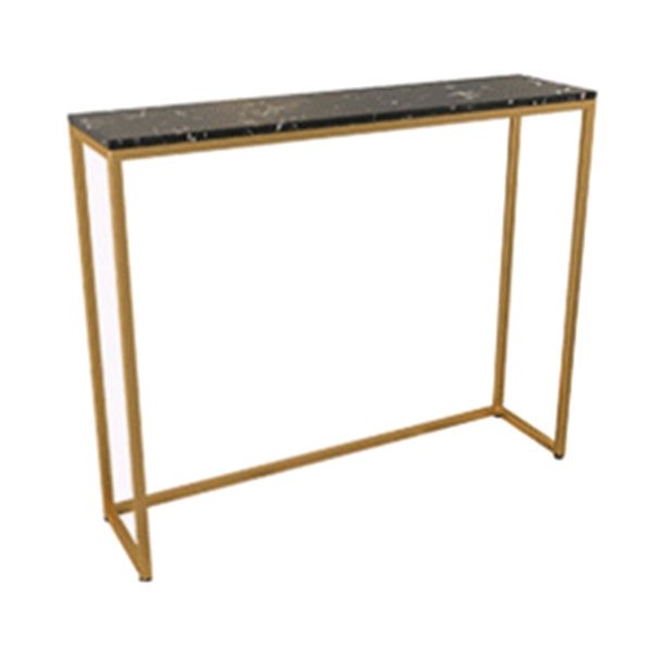 Tavolo accento console rettangolare glam tavolo da divano console di finitura antica in marmo