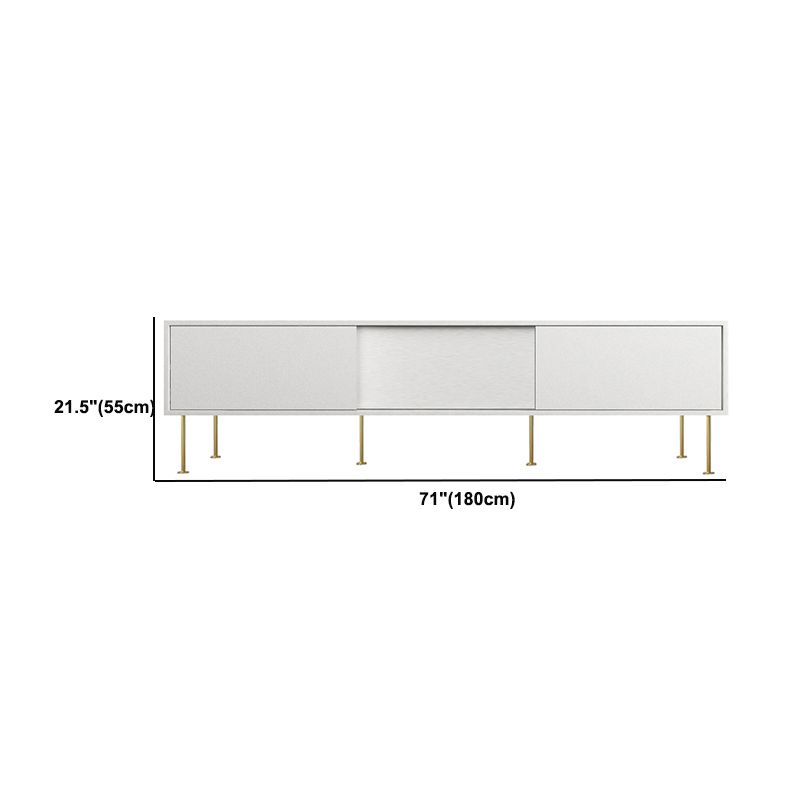 Wooden Enclosed Storage TV Stand Luxury White TV Cabinet for Home Clearhalo 'furn' 'furn_tv_stands_entertainment_centers' 'Furniture' 'Living Room Furniture' 'TV Stands & Entertainment Centers' 'TV Stands & Media Storage Furniture' 'tv_stands_entertainment_centers' 1200x1200_27ad05c2-10d8-4c6f-8efd-3c8015588928