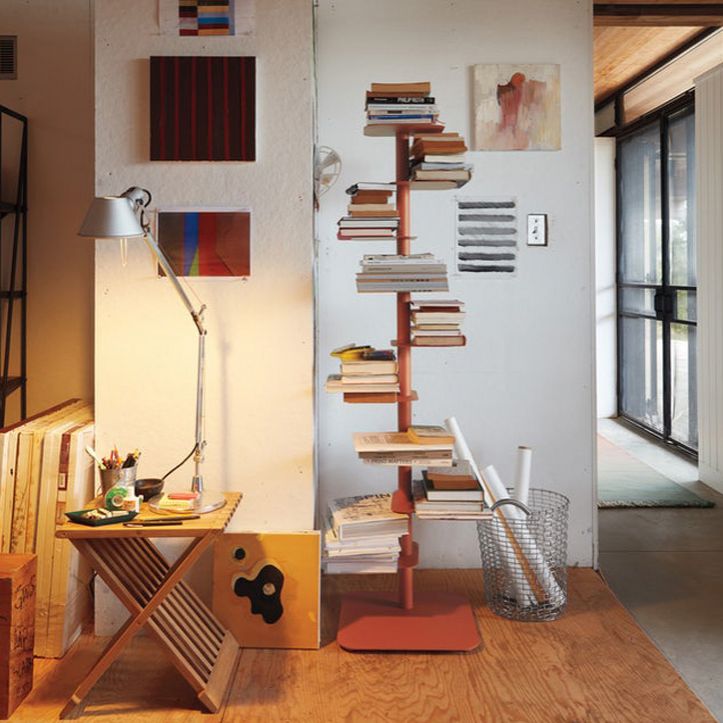 Metal Geometric Bookcase Scandinavian Style Open Back Bookshelf Clearhalo 'Bookcases' 'furn' 'furn_bookcases' 'Furniture' 'furniture_bookcases' 'Office Furniture' 1200x1200_27ad25fd-bebe-4338-8f54-542f429dc412