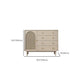 Solid Wood Glass/Rattan Door Cabinet Mid Century Beige Chest with Drawers Clearhalo 'Cabinets & Chests' 'cabinets_chests' 'furn' 'furn_cabinets_chests' 'Furniture' 'Living Room Furniture' 1200x1200_27af3e33-e8c5-469b-a834-7230075df7df
