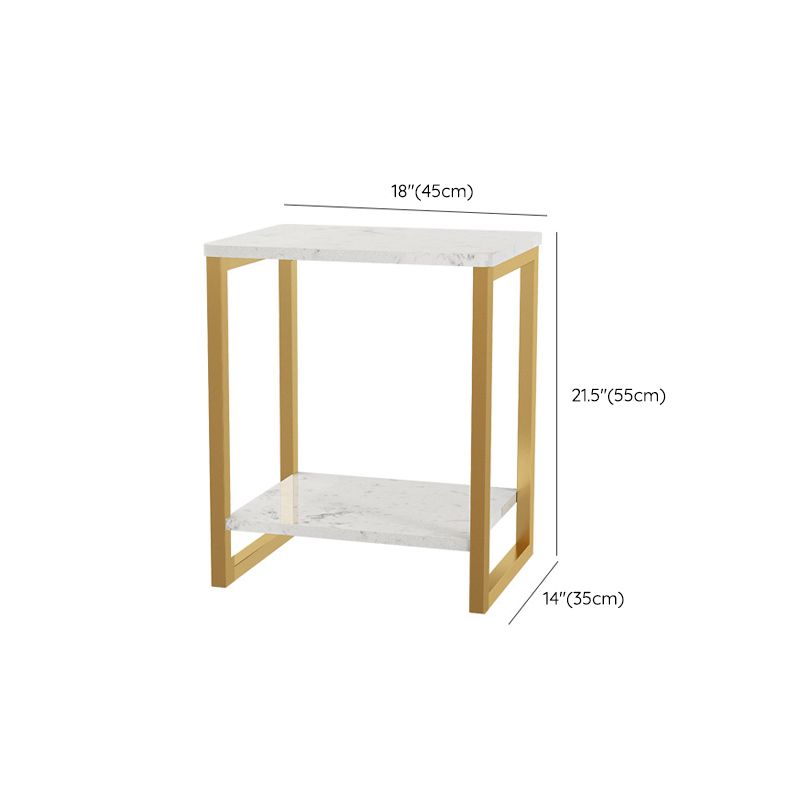 Steinbett Nachttisch Glamakzenttisch Nachttisch für Schlafzimmer