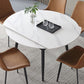 Modern Style Sintered Stone Dining Table White Round Home Table with 4 Legs Clearhalo ' dining_table' 'Dining Tables & Seating' 'Dining Tables' 'Furniture' 'furniture_dining_table' 'Kitchen & Dining Furniture' 'kitchen&dining_furn' 'kitchen' 'kitchen_dining_table' 1200x1200_27b0fe9b-3802-4bf8-afc2-612d2692e2ea