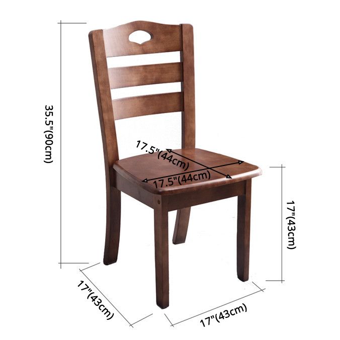 Wooden Traditional Indoor Dining Side Chair Ladder Back Dining Side Chair Clearhalo ' kitchen&dining_furn' 'Dining Chairs' 'Dining Tables & Seating' 'dining_chair' 'furn' 'furn_dining_chair' 'Furniture' 'furniture_dining_chair' 'Kitchen & Dining Furniture' 'kitchen' 1200x1200_27b4fb2f-020a-499d-bceb-27aca0ecdcc1