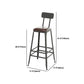 Industrial 1/4/5/9 Pieces Bar Table Set Rectangle Pine Wood Counter Table for Bar