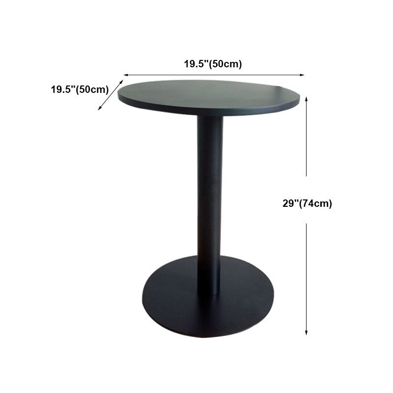 White Modern Style Round Table in Metal Milk Tea Shop Bar Table Clearhalo 'Bar Furniture' 'Bar Tables' 'bar_tables' 'furn' 'furn_bar_tables' 'Furniture' 'furniture_bar_tables' 'Kitchen & Dining Furniture' 1200x1200_27b609d1-6cdb-4b4c-a01a-6c526f5eafa7