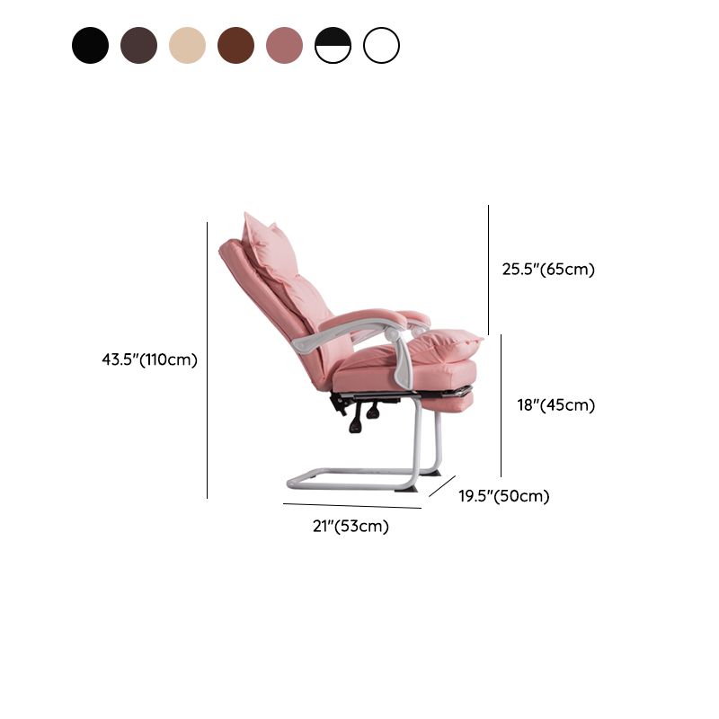 Padded Arms Office Chair Modern Leather No Distressing Ergonomic Desk Chair Clearhalo 'furn' 'furn_office_chair' 'Furniture' 'Office Chairs' 'Office Furniture' 'office_chair' 1200x1200_27b810e5-99af-4e1b-b504-99a90209ff80