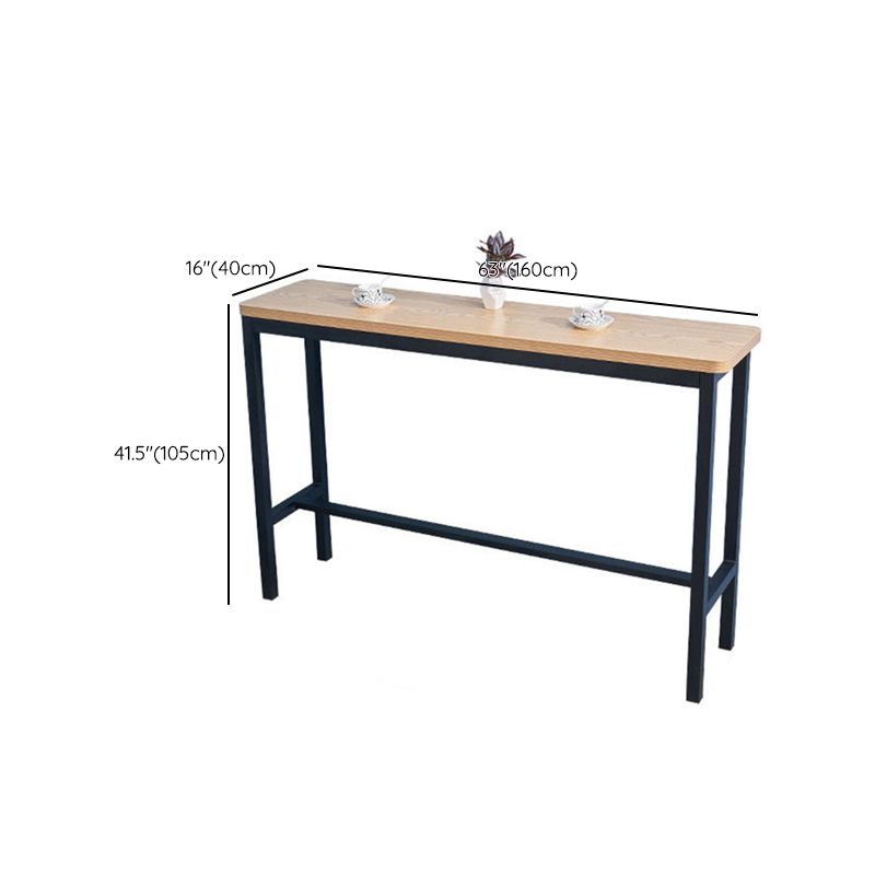 Industrial 1/2/3/5 Pieces Solid Wood Bar Table Set Fixed Counter Set for Home Use Clearhalo 'Bar Furniture' 'furn' 'furn_home_bar_bar_sets' 'Furniture' 'Home Bars & Bar Sets' 'home_bar_bar_sets' 'Kitchen & Dining Furniture' 1200x1200_27b88183-bf6e-4a1b-bfe3-be670d2124ca