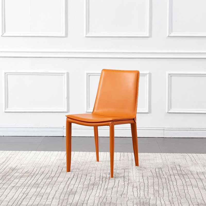 Silla de comedor de comedor de metal de estilo moderno para uso en el hogar