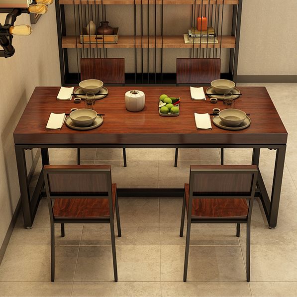 Traditional Style Solid Wood Dining Set with Traditional Height Table and Trestle Base Clearhalo 'Dining Room Sets' 'Dining Tables & Seating' 'dining_room_set' 'furn' 'furn_dining_room_set' 'Furniture' 'furniture_dining_room_set' 'Kitchen & Dining Furniture' 'kitchen&dining_furn' 'kitchen' 1200x1200_27ba274b-6af8-4517-b33a-79e40000ee0c