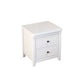 Modern 2-Drawer Storage Nightstand 20 Inch H Imitation Wood Legs Included Night Table