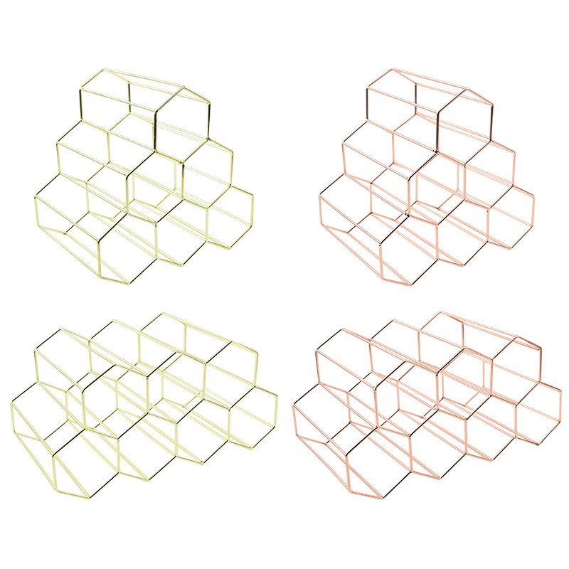 Glam roestvrijstalen wijnrek fles aanrecht fleshouder