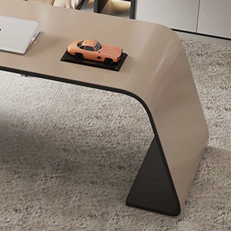 Rectangular Shaped Office Desk Wood with 3 Drawers for Office Clearhalo 'furn' 'furn_office_desk' 'Furniture' 'Office Desks' 'Office Furniture' 'office_desk' 1200x1200_27bb7b35-fa3d-43ab-91e6-cfa0d1ed3b88