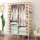 Modern Style Wardrobe Armoire Meringue Wood Frame Wardrobe,33.5"L x 17.7"W x 63"H