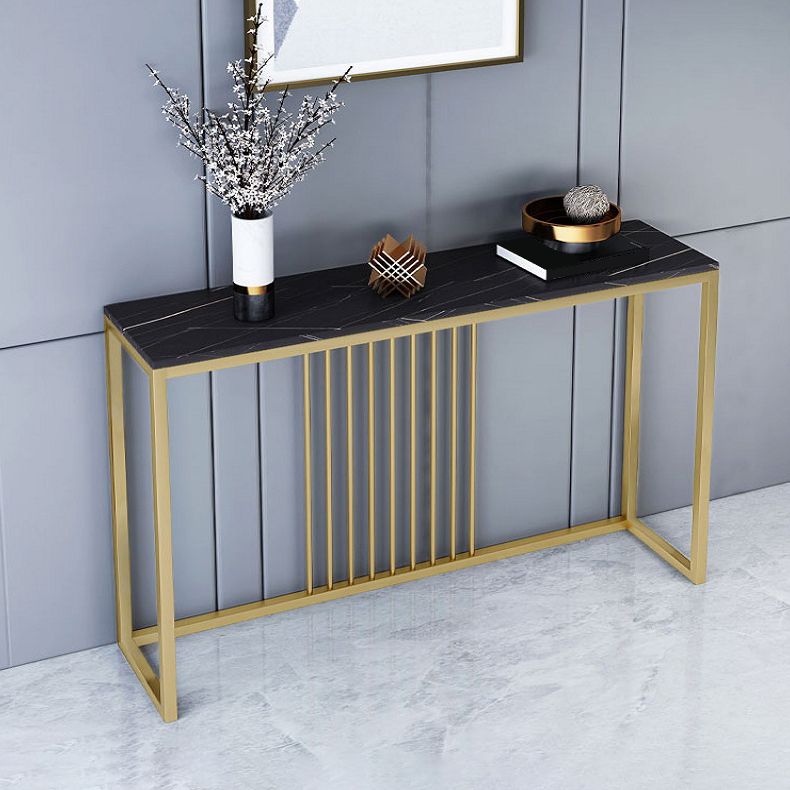 Table accent de console contemporaine Rectangle Table canapé de console dans la pierre