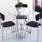 Metal Contemporary Round Dining Table Glass Top Table for Home Clearhalo ' dining_table' 'Dining Tables & Seating' 'Dining Tables' 'furn' 'furn_dining_table' 'Furniture' 'furniture_dining_table' 'Kitchen & Dining Furniture' 'kitchen&dining_furn' 'kitchen' 'kitchen_dining_table' 1200x1200_27c0769b-c576-4d90-be8f-16de1f0d13bd