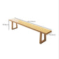 11.7-inch Width Rectangle Seating Bench Mid-Century Modern Solid Wood Bench Clearhalo 'Benches' 'Chairs & Seating' 'furn' 'furn_benches' 'Furniture' 'Living Room Furniture' 1200x1200_27c0c182-86ac-424e-a908-52ea630e6591