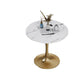 Contemporary Round Dining Table White Stone Top Table for Home Clearhalo 'Dining Tables & Seating' 'Dining Tables' 'dining_table' 'furn' 'furn_dining_table' 'Furniture' 'Kitchen & Dining Furniture' 1200x1200_27c0c2fe-fcef-4277-abe1-e945375b082d