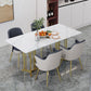 Sintered Stone Dining Table Traditional Luxury Table with Gold Frame for Home Clearhalo ' dining_table' 'Dining Tables & Seating' 'Dining Tables' 'furn' 'furn_dining_table' 'Furniture' 'furniture_dining_table' 'Kitchen & Dining Furniture' 'kitchen&dining_furn' 'kitchen' 'kitchen_dining_table' 1200x1200_27c1af6d-bfcf-468b-8255-b00eb5807a58