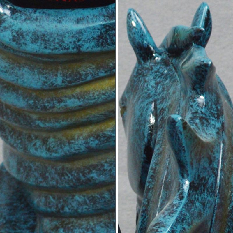 Botella de la rejilla de vino de resina glamorosa botella de la rejilla de vino para la sala de estar