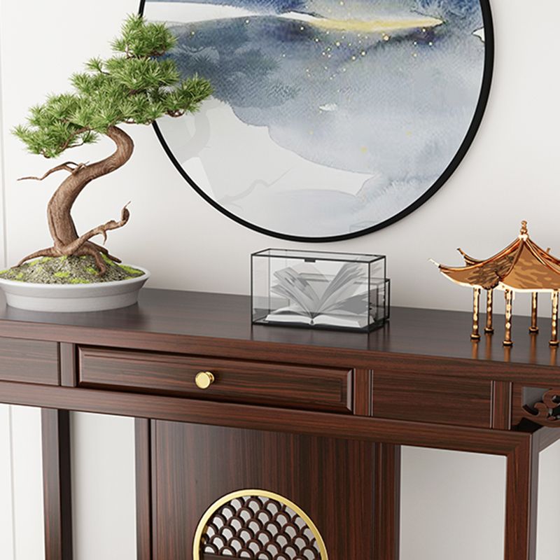 Tavolo console contemporanea a forma di rettangolo tavolo di divano console in legno per hall