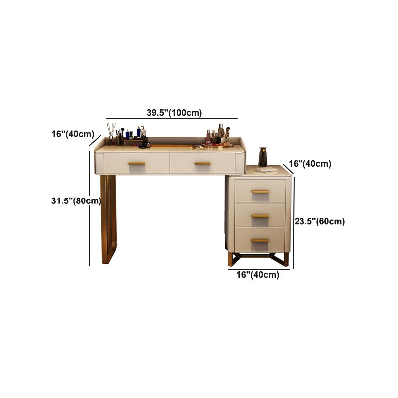 Vanité de maquillage noir / blanc