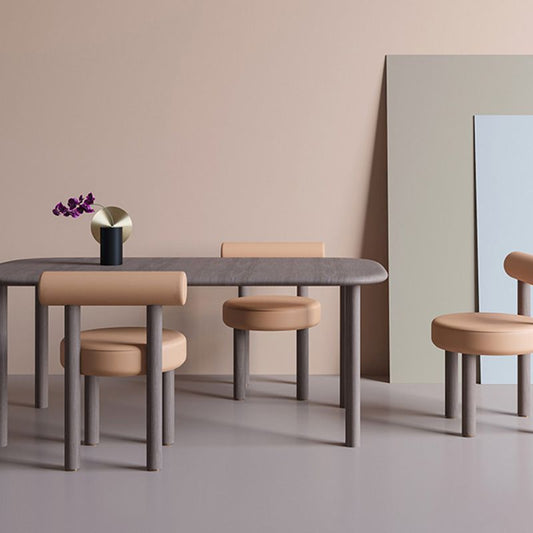 Sedia da pranzo in velluto imbottito sedia da pranzo interno contemporanea