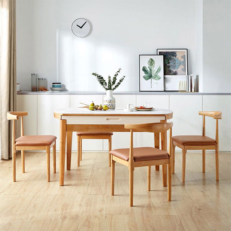 Hedendaagse rechthoekige en rond gemakkelijke vouwtafel met 4 voet