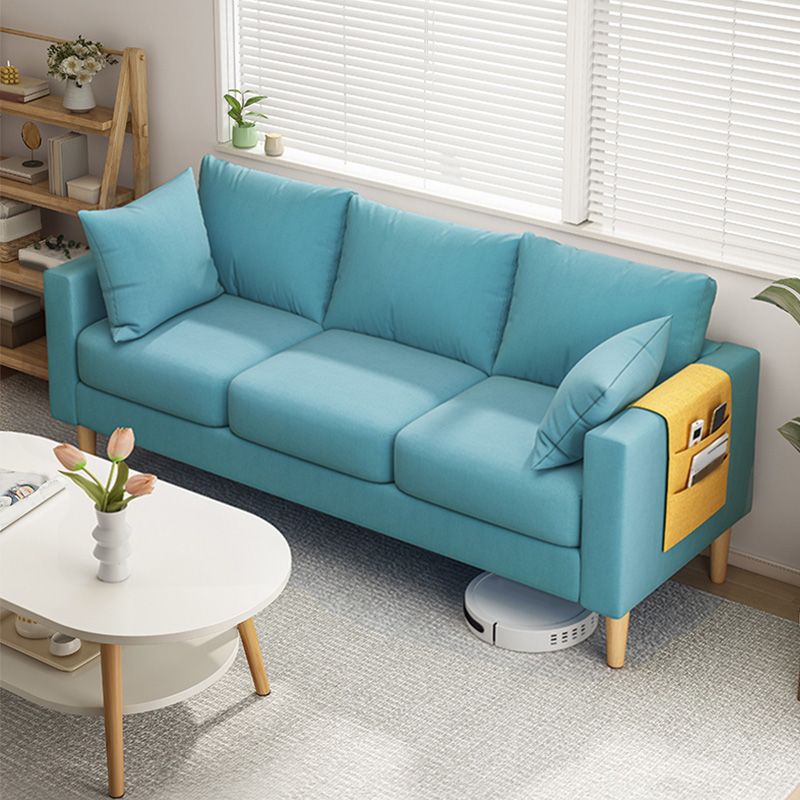 Modern Square Arm Sofa Wooden Standard Sofa for Living Room with Cushions Back Clearhalo 'furn' 'furn_sofas' 'Furniture' 'Living Room Furniture' 'Sofa' 'sofas' 1200x1200_27c78f14-6948-4a3f-8fdf-8d1298cef659