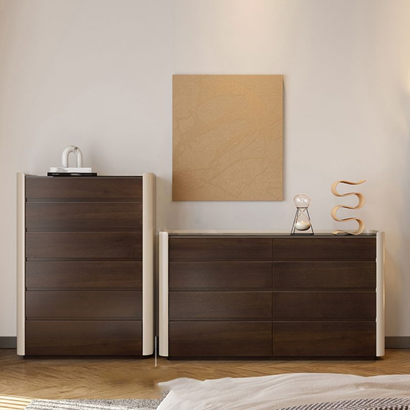 Madera fabricada Classic Glam Storage Coffster con cajones de 5/6/8