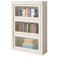 Wood Engineered Bookshelf Standard Contemporary Bookcase with Cabinets
