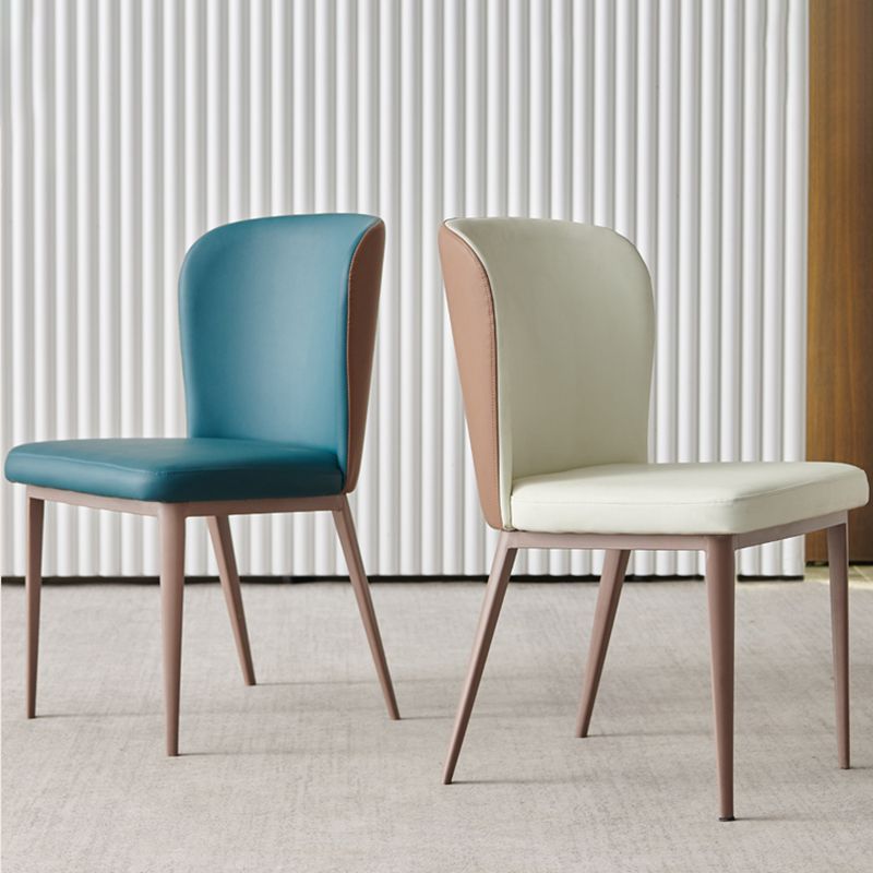 Contemporary Dining Chairs Dining Armless Side Chairs with Metal Legs Clearhalo ' kitchen&dining_furn' 'Dining Chairs' 'Dining Tables & Seating' 'dining_chair' 'furn' 'furn_dining_chair' 'Furniture' 'furniture_dining_chair' 'Kitchen & Dining Furniture' 'kitchen' 1200x1200_27c93bf8-2ae0-4a66-8e70-12e430e9da36