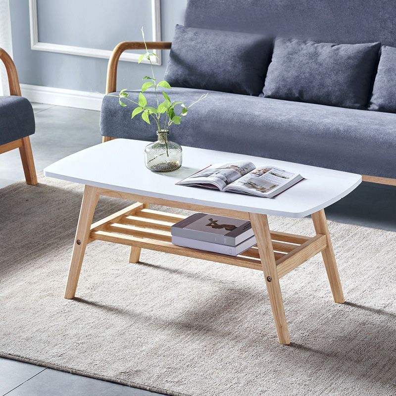 4 Legs 1 Coffee Table Modern Rectangular Solid Wood Coffee Table Clearhalo 'Coffee & Accent Tables' 'Coffee Tables' 'coffee_tables' 'furn' 'furn_coffee_tables' 'Furniture' 'Living Room Furniture' 1200x1200_27cef2b0-24cf-4eb3-b97d-2b75762e5ad2