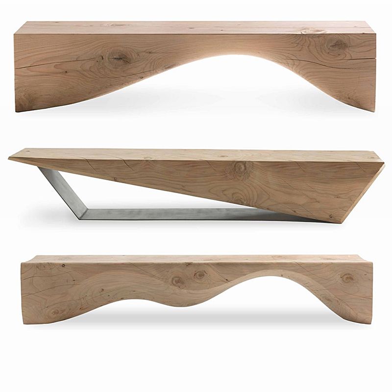 Modern Backless Seating Bench Rectangle Pine Wood Seating Bench Clearhalo 'Benches' 'Chairs & Seating' 'furn' 'furn_benches' 'Furniture' 'Living Room Furniture' 1200x1200_27cfd2ec-880d-495f-a7fd-c8b308a00fda