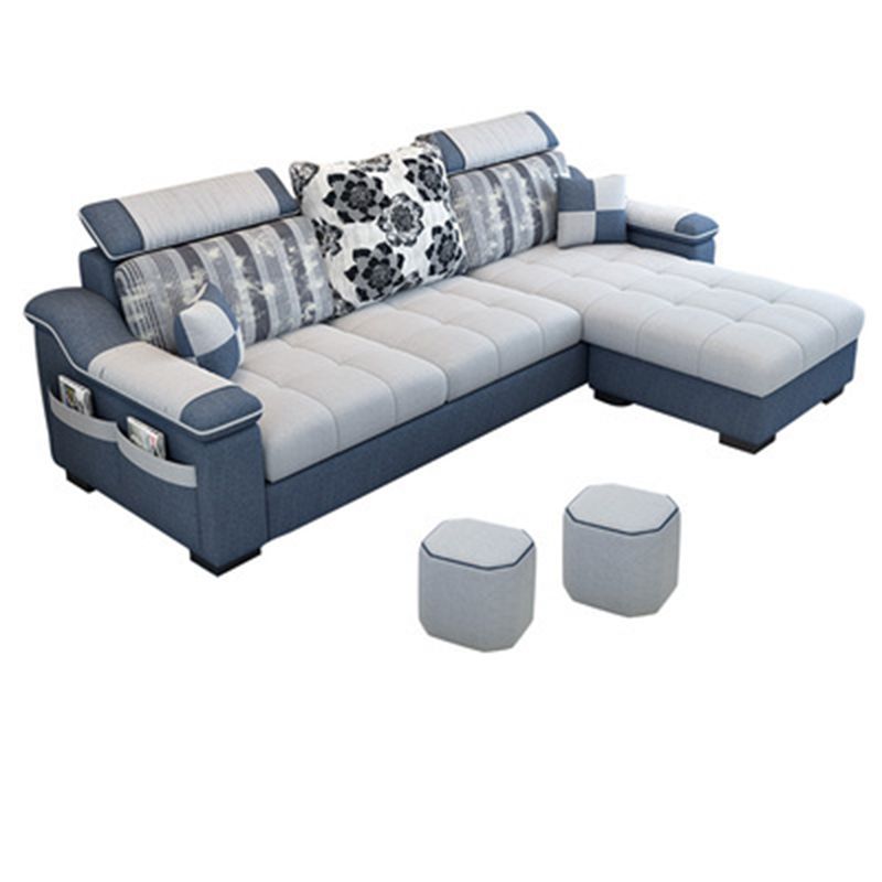 Modern Square Arm Sectionals 106.3"L x 57"W x 35.43"H High Back Sofa with Storage Clearhalo 'furn' 'furn_sectionals' 'Furniture' 'furniture_sectionals' 'kitchen' 'kitchen_sectionals' 'Living Room Furniture' 'Sectionals' 1200x1200_27d22aca-c6ba-4455-a7c0-2c3bcbb91f1e