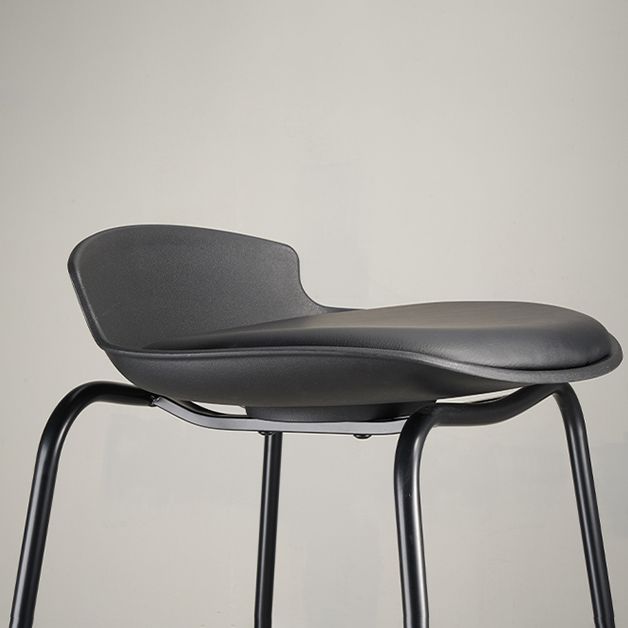 Modern Style Counter Stool Faux Leather Counter-height Stool for Indoor Clearhalo 'Bar Furniture' 'Bar Stools' 'bar_stools' 'furn' 'furn_bar_stools' 'Furniture' 'Kitchen & Dining Furniture' 1200x1200_27d4715e-e61c-4e88-9c4d-e8f03b472a52