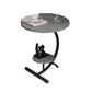Abstract Round End Table Minimalist Side End Table for Living Room